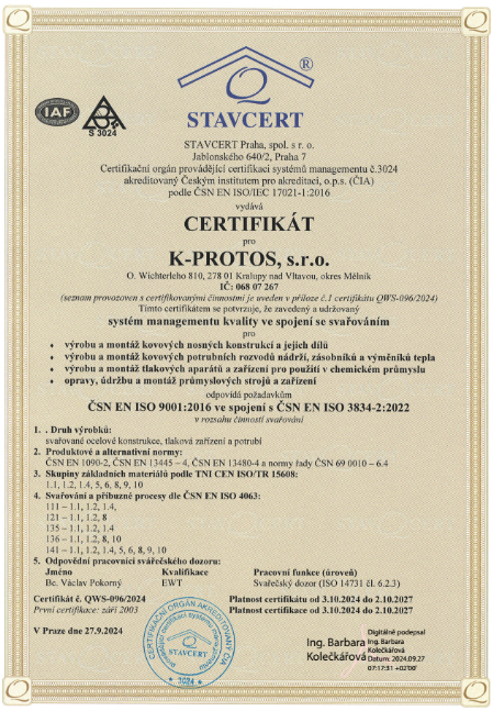 certifikát